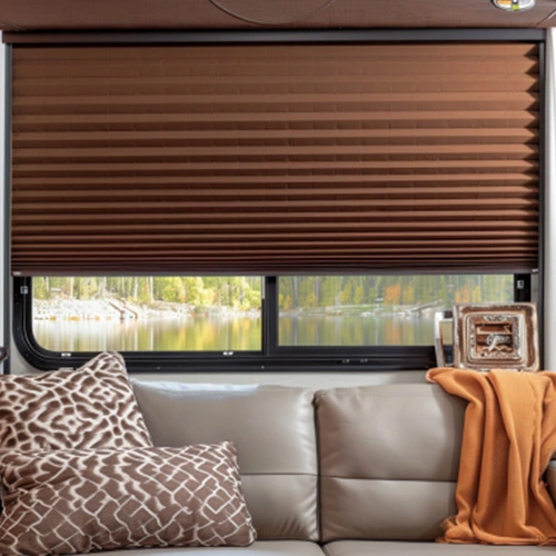 RV Double Cellular Shades - Espresso